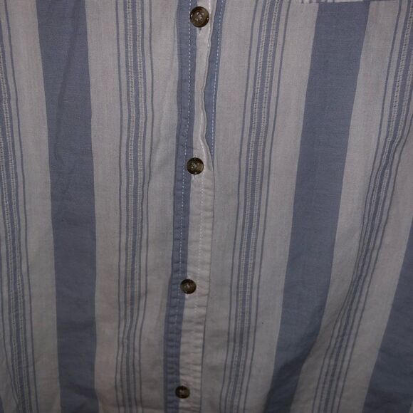 Women's Universal Thread Blue & White Striped Button Down - Picture 4 of 9